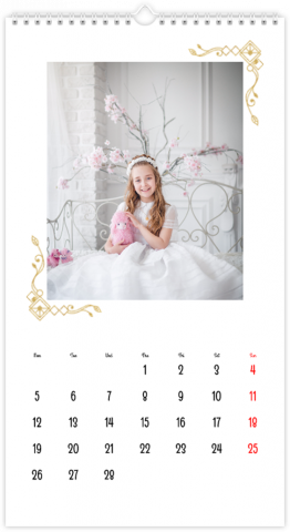 Photo Calendar XL In White